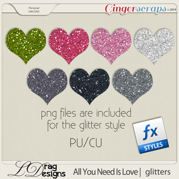 All You Need Is Love: Glitterstyles by LDragDesigns