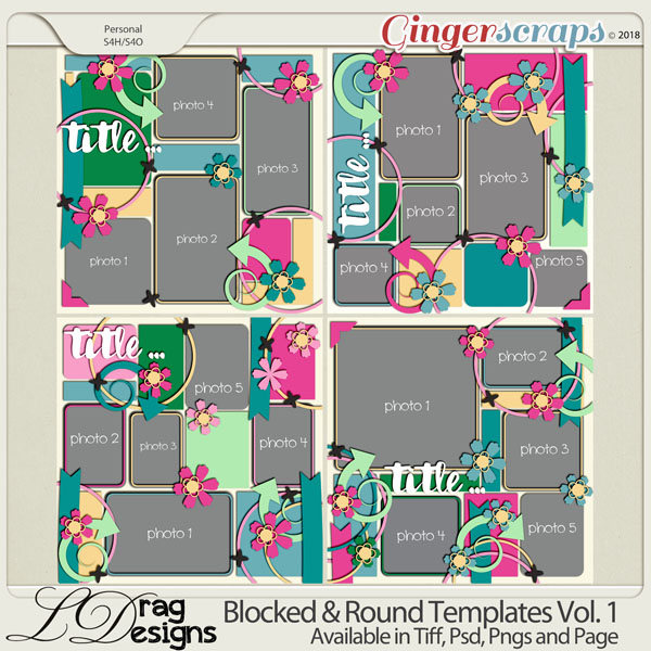 Blocked & Round Templates Vol.1 by LDragDesigns