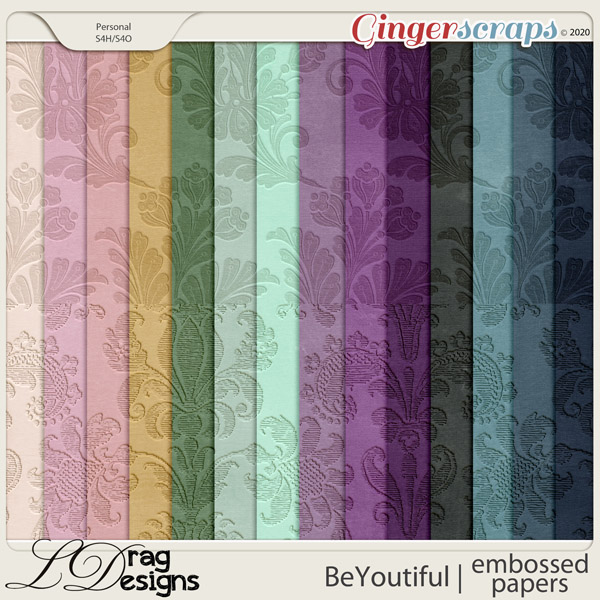 BeYoutiful: Embossed Papers by LDragDesigns