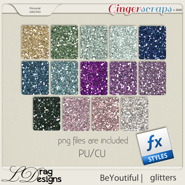 BeYoutiful: Glitterstyles by LDragDesigns
