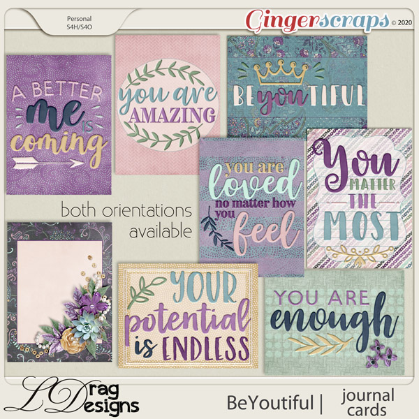 BeYoutiful: Journal Cards by LDragDesigns