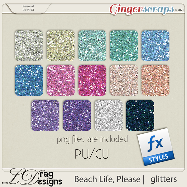 Beach Life, Please: Glitterstyles by LDragDesigns