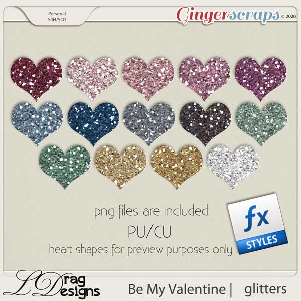 Be My Valentine: Glitterstyles by LDragDesigns