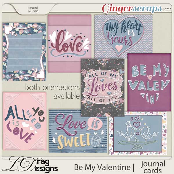 Be My Valentine: Journal Cards by LDragDesigns