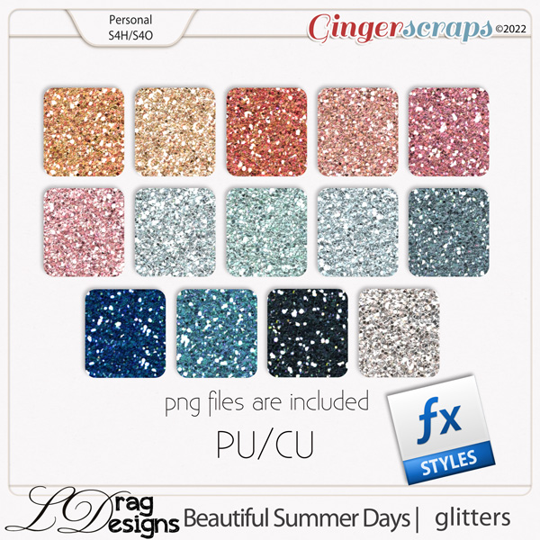 Beautiful Summer Days: Glitterstyles by LDragDesigns