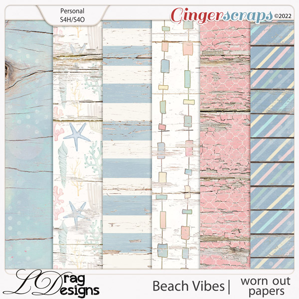 Beach Vibes: Worn Out Papers by LDragDesigns