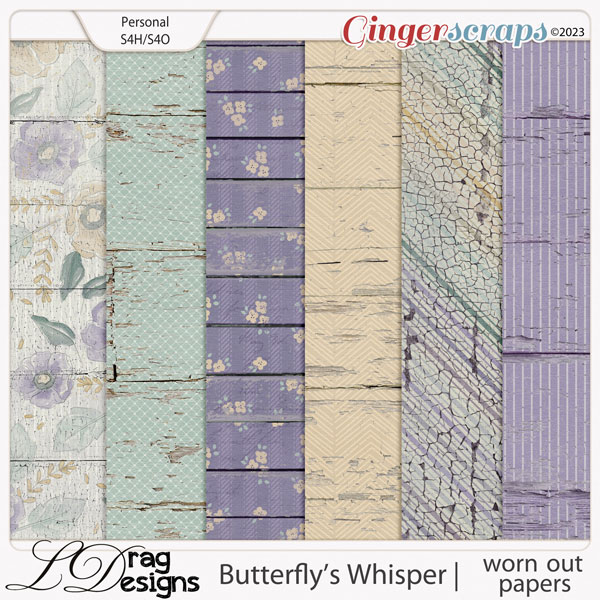 Butterfly's Whisper: Worn Out Papers by LDragDesigns