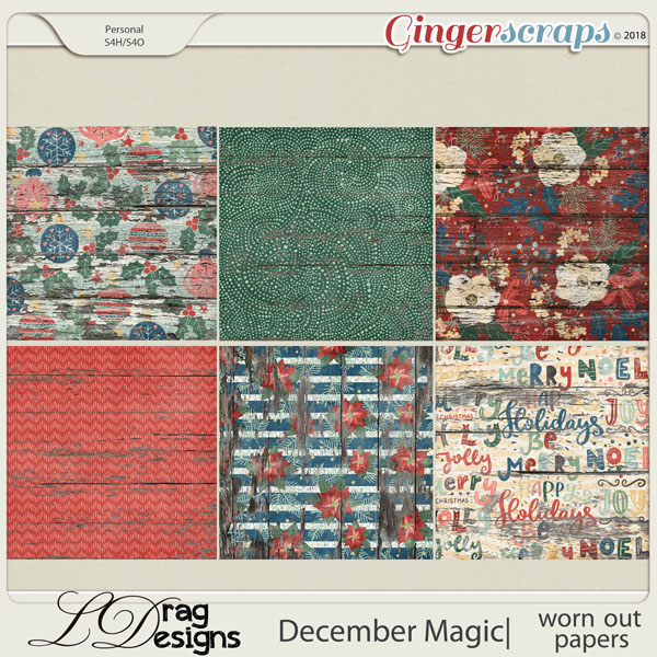 December Magic: Worn Out Papers by LDragDesigns
