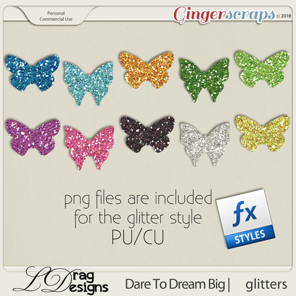 DareTo Dream Big: Glitters by LDrag Designs