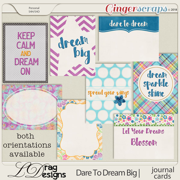 DareTo Dream Big: Journal Cards by LDrag Designs