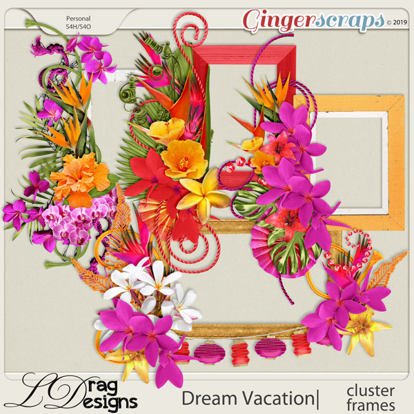 Dream Vacation: Cluster Frames by LDragDesigns