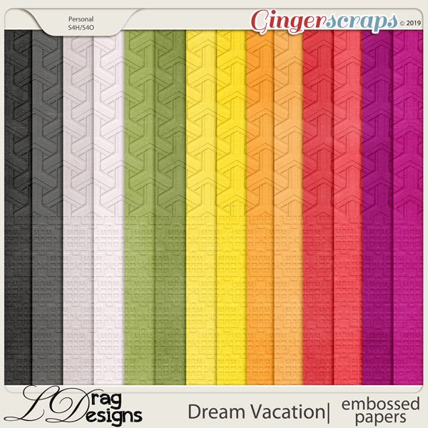 Dream Vacation: Embossed Papers by LDragDesigns