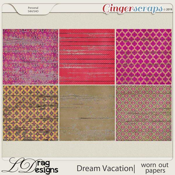 Dream Vacation: Worn Out Papers by LDragDesigns