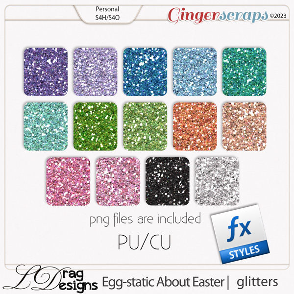 Egg-static About Easter: Glitterstyles by LDragDesigns