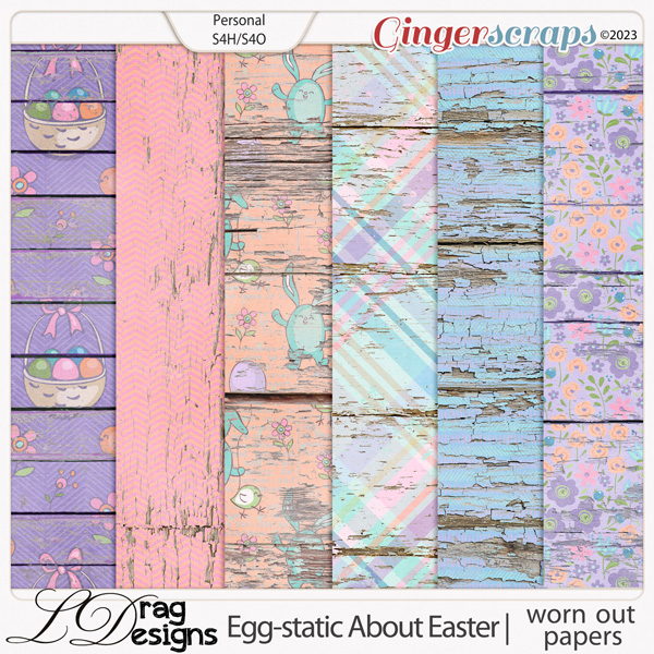 Egg-static About Easter: Worn Out Papers by LDragDesigns