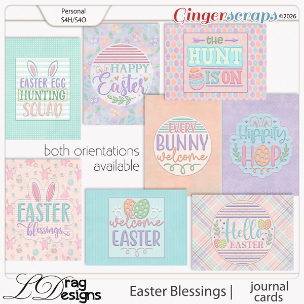 Easter Blessings : Journal Cards by LDragDesigns
