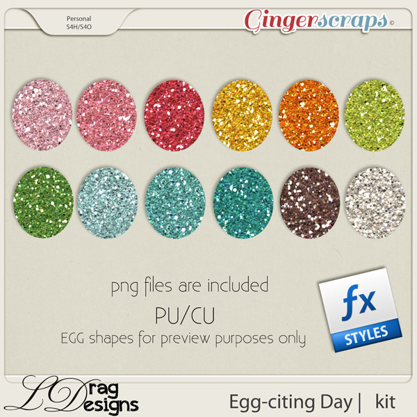 Egg-citing Day:Glitterstyles by LDragDesigns