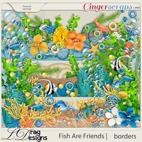 Fish Are Friends: Borders by LDragDesigns