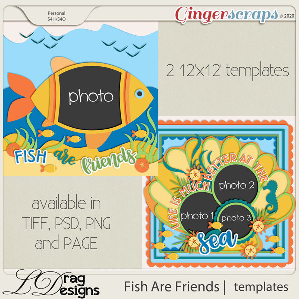 Fish Are Friends: Templates by LDragDesigns