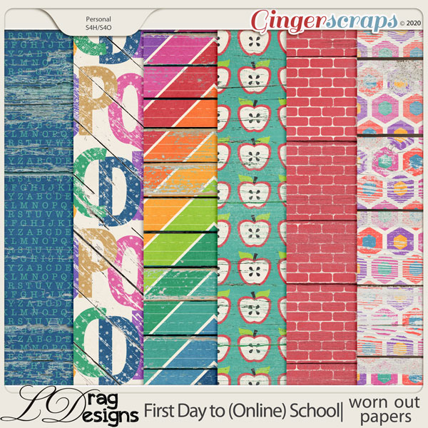 First Day To (Online) School: Worn Out Papers by LDragDesigns