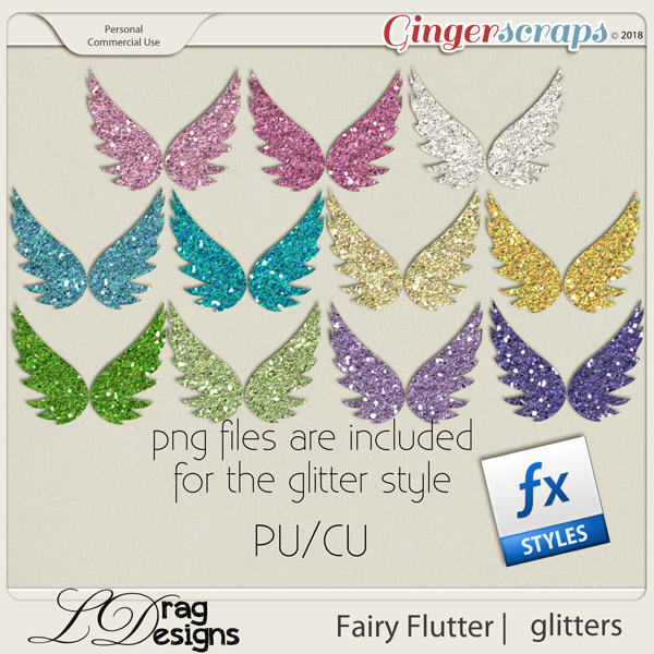 Fairy Flutter: Glitterstyles by LDragDesigns