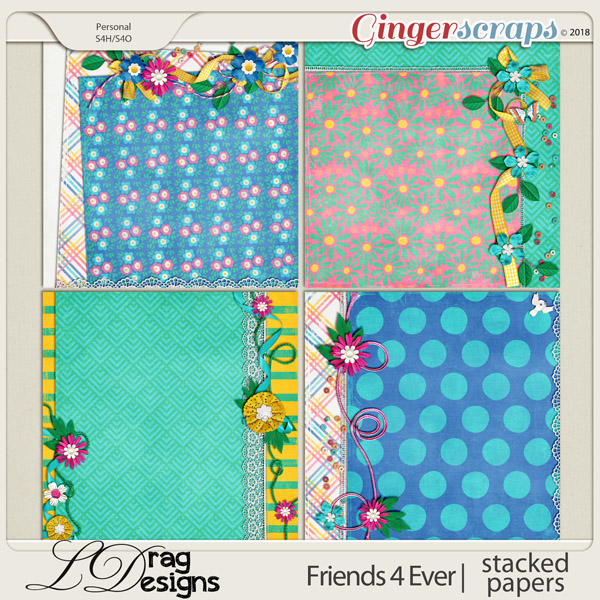 Friends For Ever: Stacked Papers by LDragDesigns