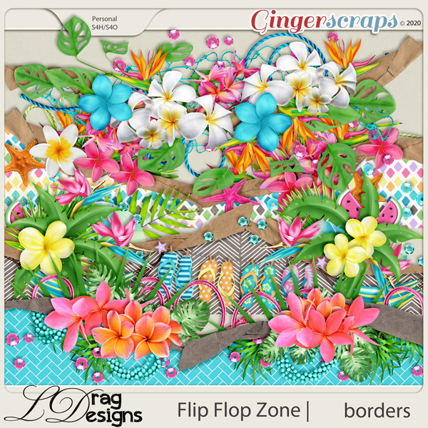 Flip Flop Zone: Borders by LDragDesigns