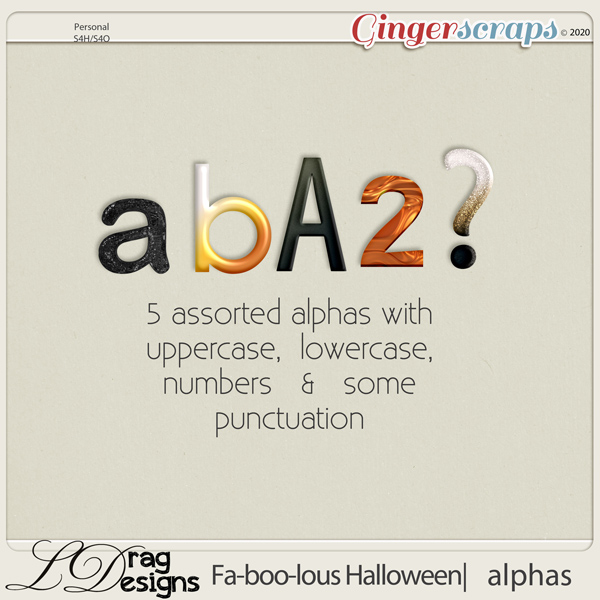 Fa-BOO-lous Halloween: Alphas by LDragDesigns