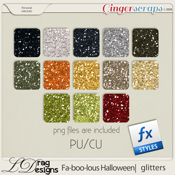 Fa-BOO-lous Halloween: Glitterstyles by LDragDesigns