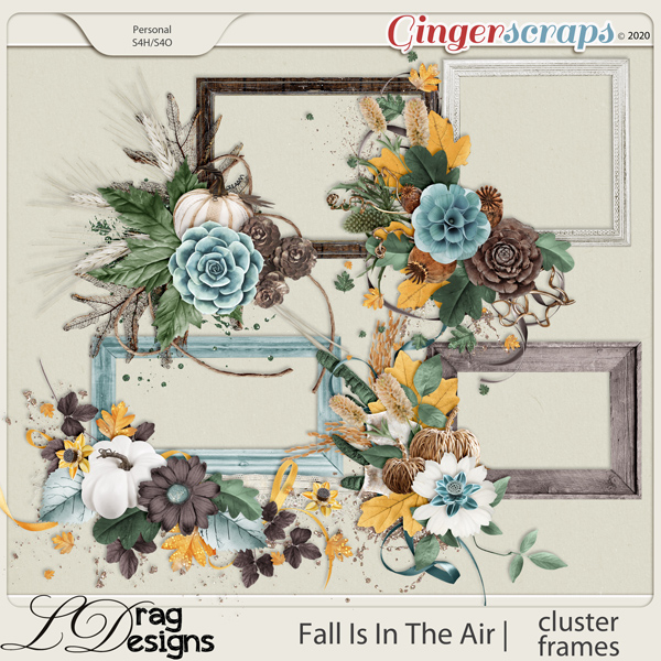 Fall Is In The Air: Cluster Frames by LDragDesigns