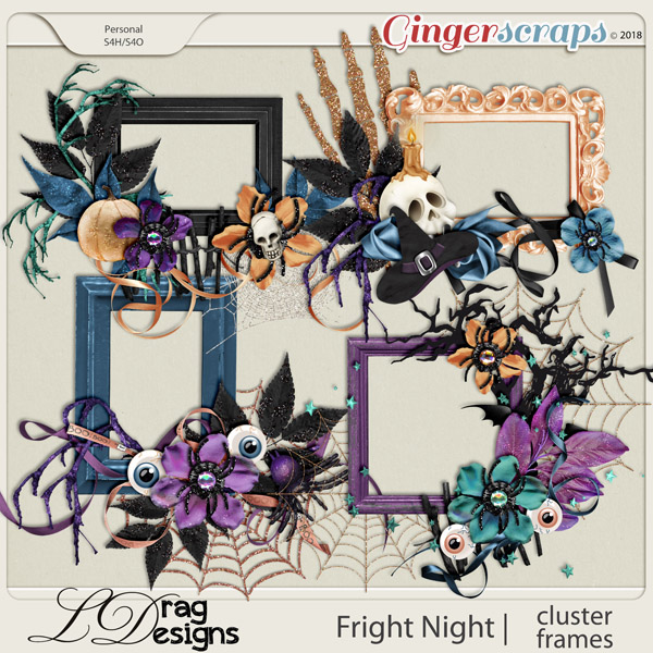 Fright Night: Cluster Frames by LDragDesigns