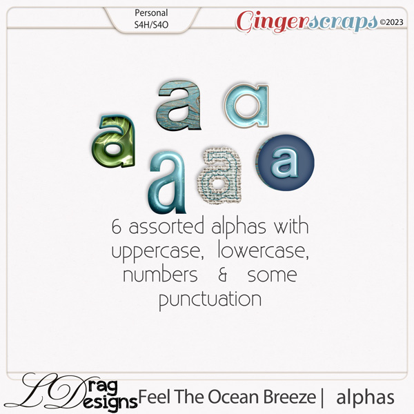 Feel The Ocean Breeze: Alphas by LDragDesigns