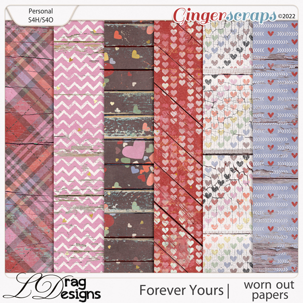 Forever Yours: Worn Out Papers by LDragDesigns