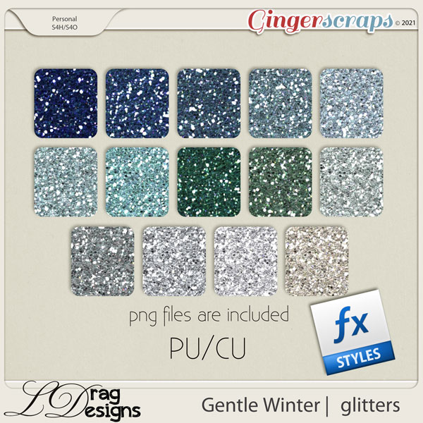 Gentle Winter: Glitterstyles by LDragDesigns