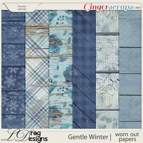 Gentle Winter: Worn Out Papers by LDragDesigns