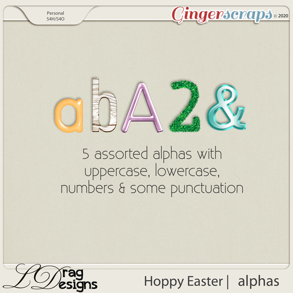 Hoppy Easter: Alphas by LDragDesigns