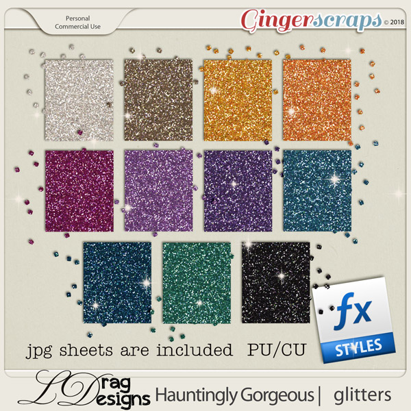 Hauntingly Gorgeous: Glitterstyles by LDragDesigns