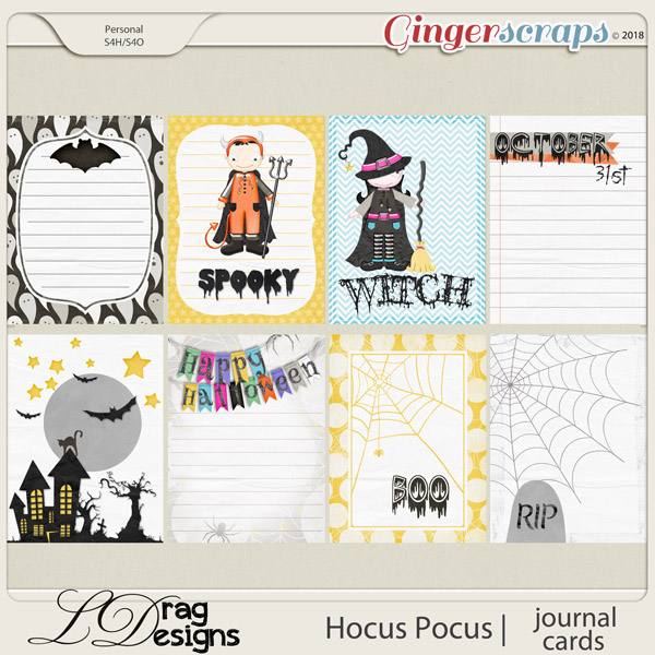 Hocus Pocus: Journal Cards by LDrag Designs