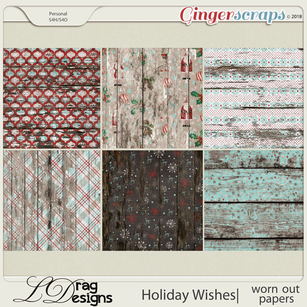 Holiday Wishes: Worn Out Papers by LDragDesigns