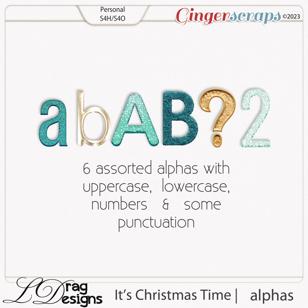 It's Christmas Time: Alphas by LDragDesigns