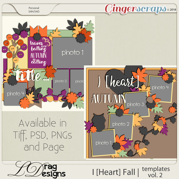 I [Heart] Fall: Templates Vol. 2 by LDragDesigns