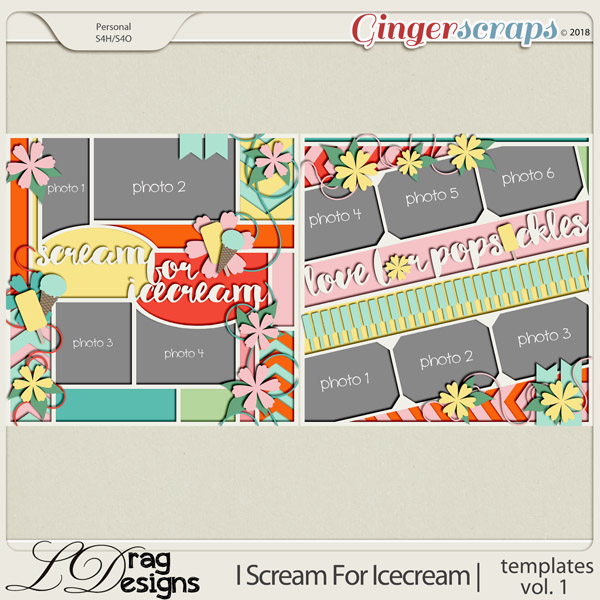 I Scream For Icecream: Templates Vol. 1 by LDrag Designs