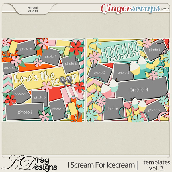 I Scream For Icecream: Templates Vol. 2 by LDrag Designs