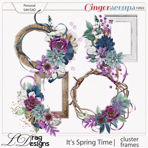 It's Spring Time: Cluster Frames by LDragDesigns