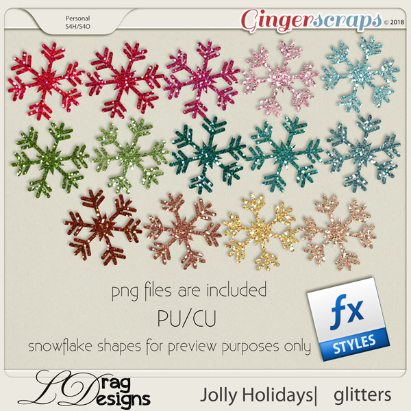 Jolly Holidays: Glitterstyles by LDragDesigns
