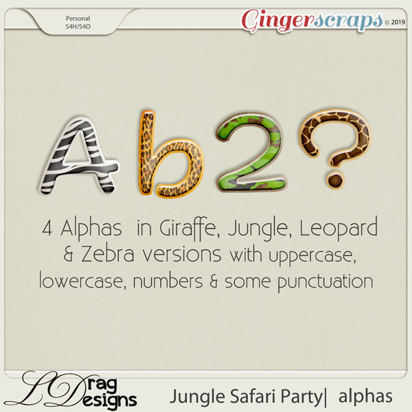 Jungle Safari Party: Alphas by LDragDesigns