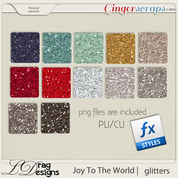 Joy To The World: Glitterstyles by LDragDesigns