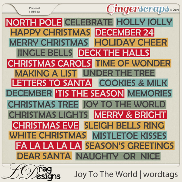Joy To The World: Wordtags by LDragDesigns