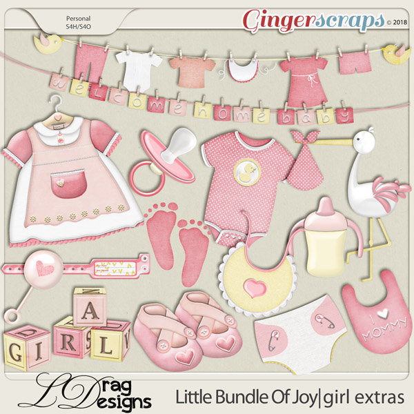 Little Bundle Of Joy: Girl Extras by LDragDesigns