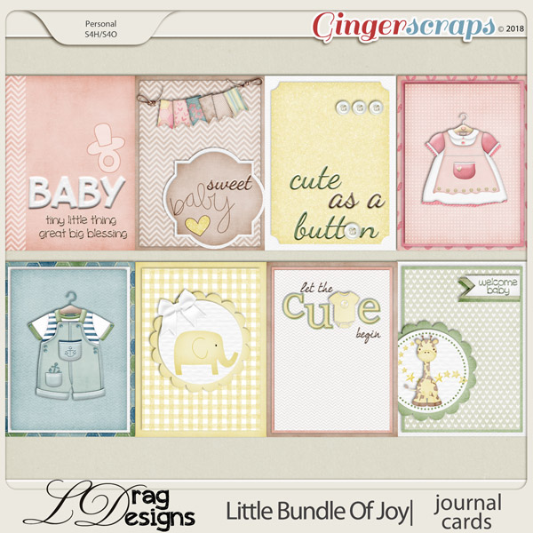 Little Bundle Of Joy: Journal Cards by LDragDesigns